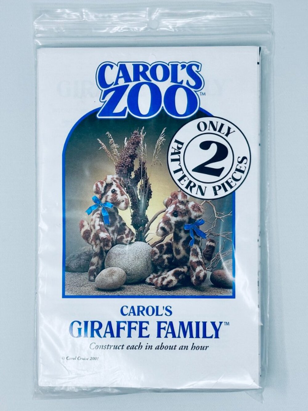 Carol's Zoo - Carol's Giraffe Family Craft Pattern Uncut